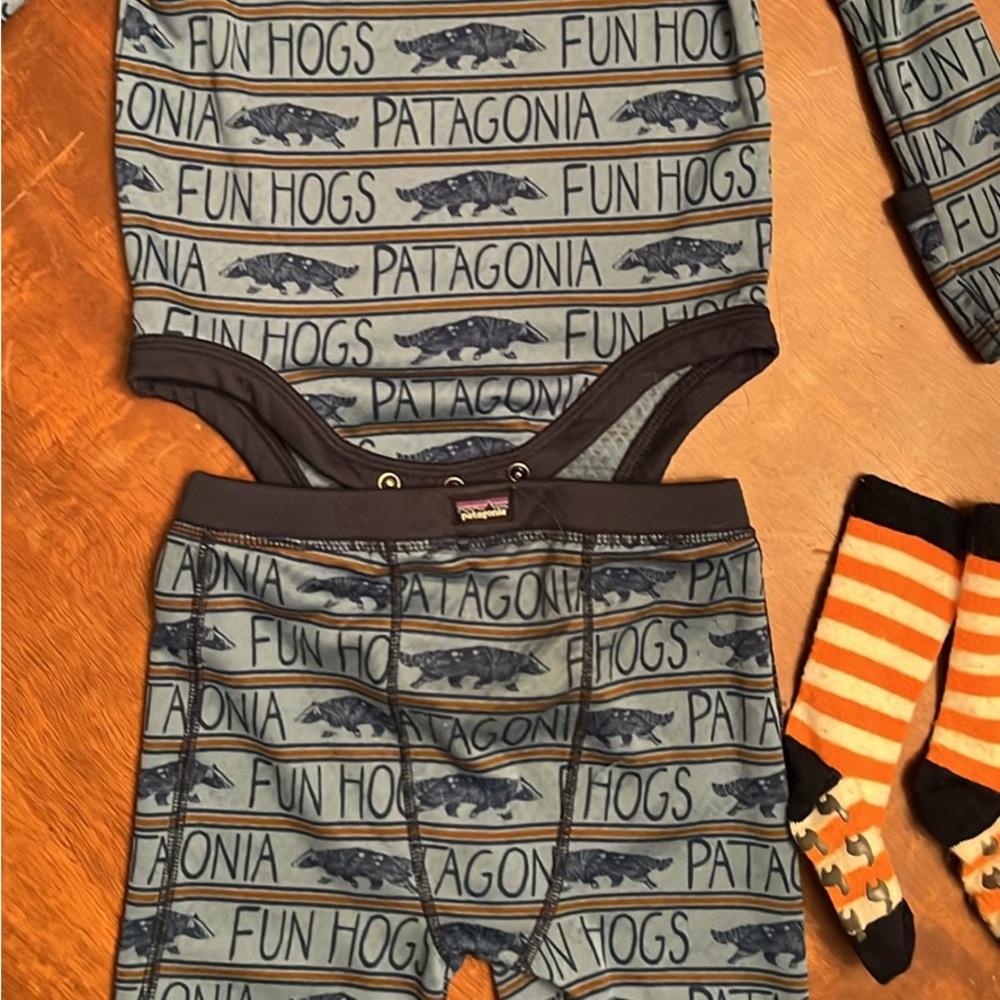 Patagonia Capilene 18-24 Months and Warrior Alpaca Socks